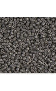 Miyuki Delica Perlen 11/0 - Galvanized matted graphite DB-1175